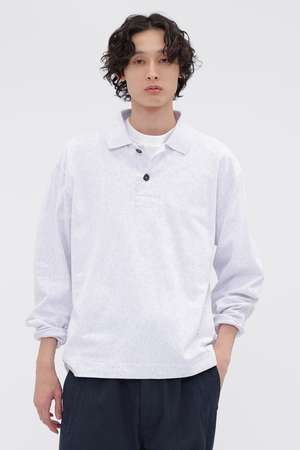 希少/美品 2022/MARGARET HOWELL /ビッグカラー ポロシャツ COTTON