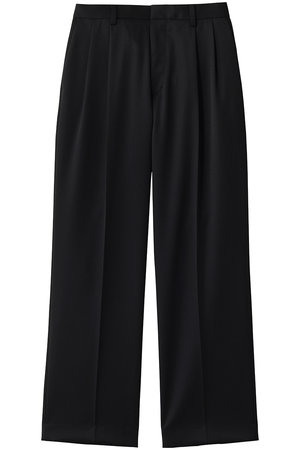 FUJI(フジ)｜【MEN】WOOL TWO TUCK SLACKS/BLACK の通販｜ELLESHOP