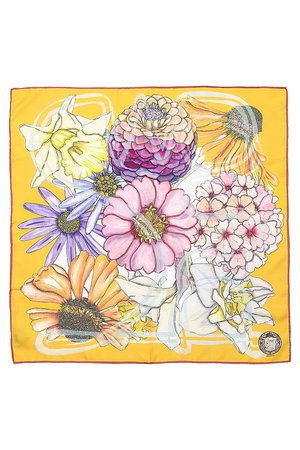 SWASH LONDON(スウォッシュロンドン)｜Showboat Floraシルクスカーフ