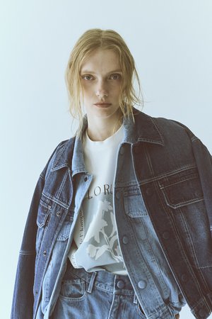 FORFORMO(フォルフォルモ)｜Adjustable Denim Jacket/ネイビー の通販