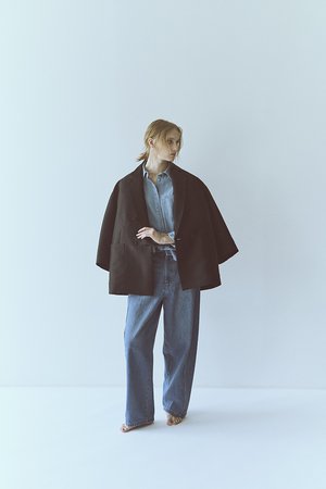 FORFORMO(フォルフォルモ)｜Haori Jacket/ブラック の通販｜ELLESHOP