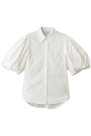 フォルフォルモ FORFORMO トップス FORFORMO(フォルフォルモ)｜Tuck Puff Sleeve Shirt/ホワイト の通販