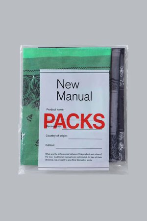 New Manual(ニュー マニュアル)｜【MEN】PACK 3P バンダナ/グリーン