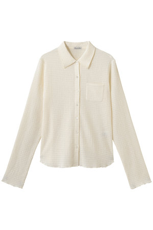 ★【steven alan 】★スティーブン　アラン　カーディガン　L グレー Steven Alan(スティーブン アラン)｜クレープ シャツ カーディガン