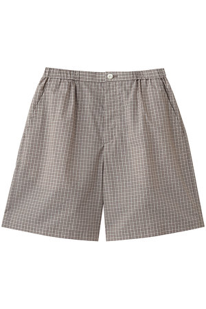 Steven Alan(スティーブン アラン)｜チェック ショートパンツ/ベージュ
