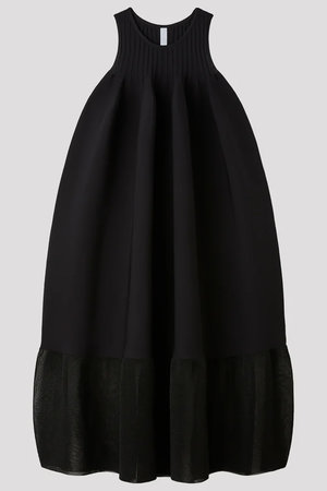 CFCL(シーエフシーエル)｜POTTERY LUCENT SLEEVELESS BUST FLARE DRESS