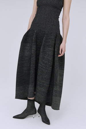 CFCL(シーエフシーエル)｜POTTERY GLITTER ROUNDED HEM SKIRT ラウンド