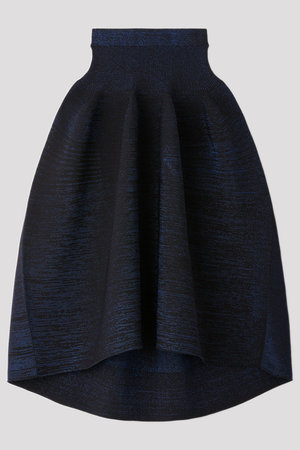 CFCL(シーエフシーエル)｜POTTERY GLITTER ROUNDED HEM SKIRT/BLACK