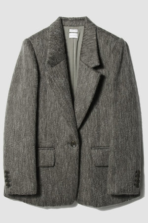 ジャケット・アウター Column by Estnation grey jacket 38 ESTNATION(エストネーション)｜【COLUMN】シャギージャケットコート