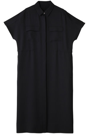 SOEJU(ソージュ)｜ロングシャツワンピース/ネイビー の通販｜ELLESHOP