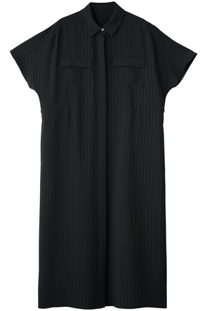 SOEJU(ソージュ)｜ロングシャツワンピース/ネイビーストライプ の通販