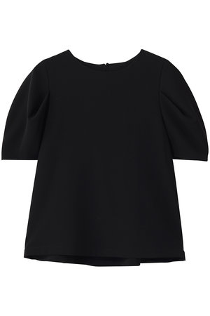 SOEJU(ソージュ)｜肩タックブラウス/ブラック の通販｜ELLESHOP・(エル