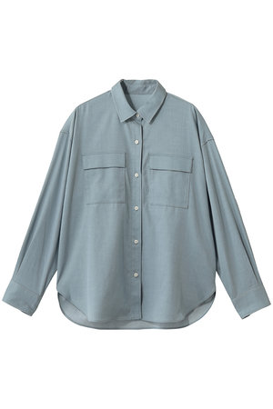 SOEJU(ソージュ)｜デニムライクシャツ/ライトブルー の通販｜ELLESHOP
