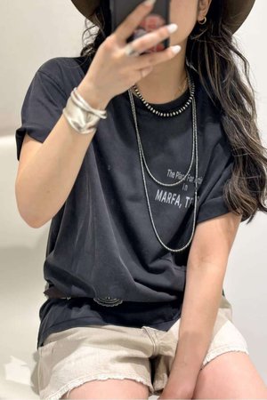 AP STUDIO(エーピーストゥディオ)｜Logo TEE/ブラック の通販