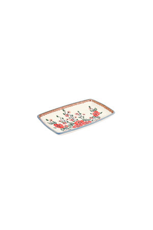 Polish Pottery(ポーリッシュポタリー)｜スクエアディッシュ/ホワイト