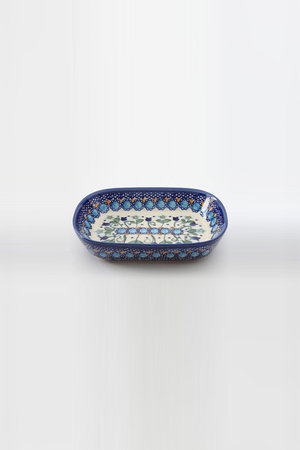 Polish Pottery(ポーリッシュポタリー)｜オリーブ皿/ブルー の通販