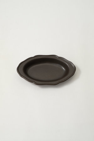 Awabi ware(あわびウェア)｜耐熱グラタン皿 S/黒マット の通販