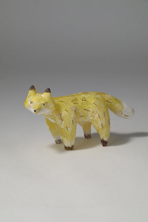 安達知江　きつね　ガラス 置物 item399712100201-1-2.jpg